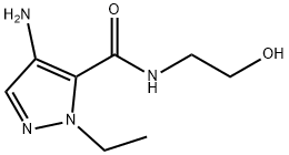 4-amino-1-ethyl-N-(2-hydroxyethyl)-1H-pyrazole-5-carboxamide Structure