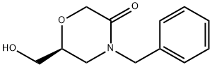 3-Morpholinone, 6-(hydroxymethyl)-4-(phenylmethyl)-, (6S)- 구조식 이미지