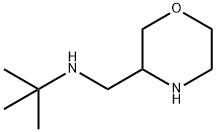 3-Morpholinemethanamine, N-(1,1-dimethylethyl)- Structure
