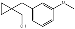 (1-(3-methoxybenzyl)cyclopropyl)methanol Structure