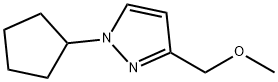 1-cyclopentyl-3-(methoxymethyl)-1H-pyrazole Structure