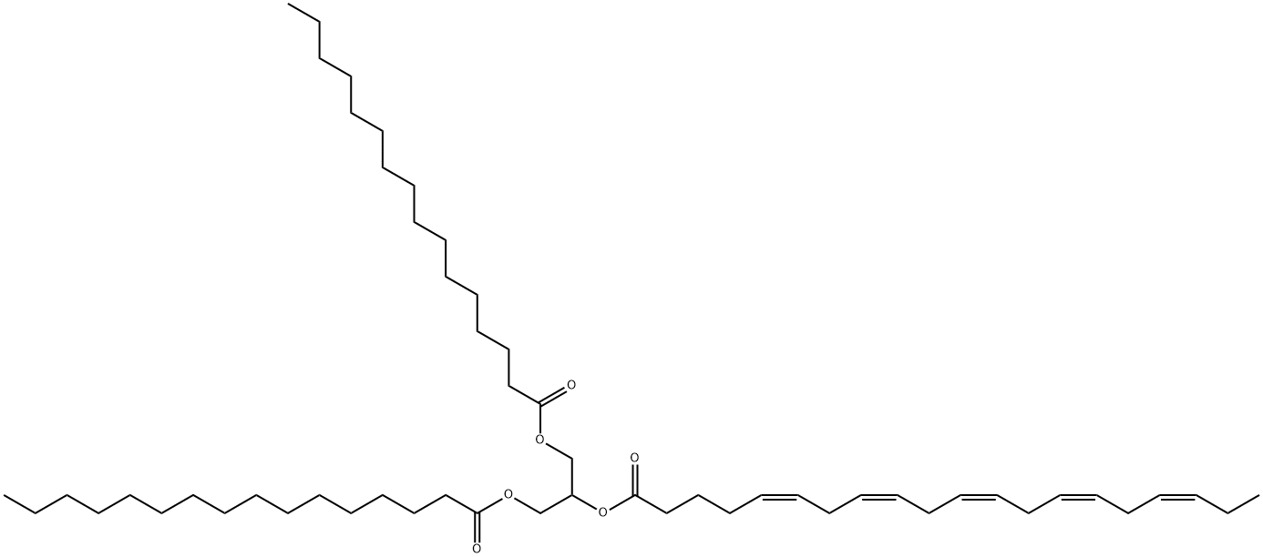 1,3-Dipalmitoyl-2-Eicosapentaenoyl Glycerol Structure