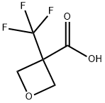 3-(trifluoromethyl)oxetane-3-carboxylic acid Structure