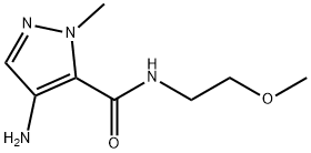 4-amino-N-(2-methoxyethyl)-1-methyl-1H-pyrazole-5-carboxamide Structure