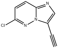 Imidazo[1,2-b]pyridazine, 6-chloro-3-ethynyl- Structure