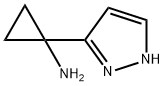 Cyclopropanamine, 1-(1H-pyrazol-3-yl)- Structure