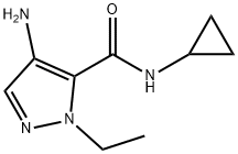 4-amino-N-cyclopropyl-1-ethyl-1H-pyrazole-5-carboxamide Structure