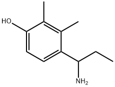 Phenol, 4-(1-aminopropyl)-2,3-dimethyl- Structure