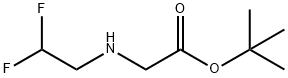 Glycine, N-(2,2-difluoroethyl)-, 1,1-dimethylethyl ester Structure