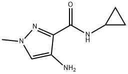 4-amino-N-cyclopropyl-1-methyl-1H-pyrazole-3-carboxamide Structure