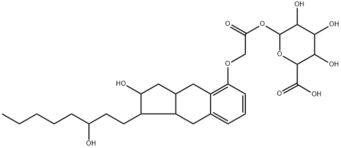 Treprostinil Acyl-β-D-Glucuronide 구조식 이미지