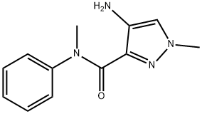 4-amino-N,1-dimethyl-N-phenyl-1H-pyrazole-3-carboxamide Structure