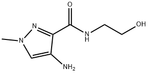 4-amino-N-(2-hydroxyethyl)-1-methyl-1H-pyrazole-3-carboxamide Structure