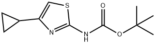 tert-butyl N-(4-cyclopropyl-1,3-thiazol-2-yl)carbamate Structure