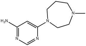 4-Pyrimidinamine, 6-(hexahydro-4-methyl-1H-1,4-diazepin-1-yl)- Structure