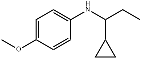 N-(1-Cyclopropylpropyl)-4-methoxyaniline Structure