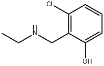 Phenol, 3-chloro-2-[(ethylamino)methyl]- Structure