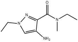 4-amino-N,1-diethyl-N-methyl-1H-pyrazole-3-carboxamide Structure