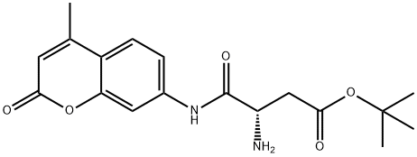 Butanoic acid, 3-amino-4-[(4-methyl-2-oxo-2H-1-benzopyran-7-yl)amino]-4-oxo-, 1,1-dimethylethyl ester, (3S)- Structure