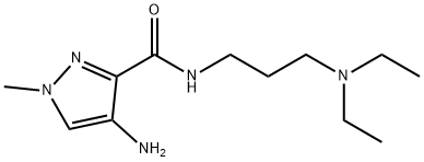 4-amino-N-[3-(diethylamino)propyl]-1-methyl-1H-pyrazole-3-carboxamide Structure