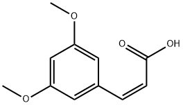 2-Propenoic acid, 3-(3,5-dimethoxyphenyl)-, (2Z)- Structure