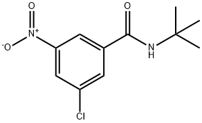 Benzamide, 3-chloro-N-(1,1-dimethylethyl)-5-nitro- Structure