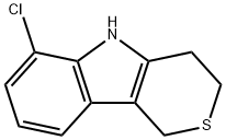 Thiopyrano[4,3-b]indole, 6-chloro-1,3,4,5-tetrahydro- Structure