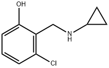 Phenol, 3-chloro-2-[(cyclopropylamino)methyl]- Structure