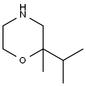 Morpholine, 2-methyl-2-(1-methylethyl)- Structure