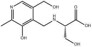 L-Serine, N-[[3-hydroxy-5-(hydroxymethyl)-2-methyl-4-pyridinyl]methyl]- Structure