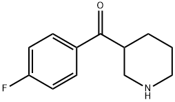 Methanone, (4-fluorophenyl)-3-piperidinyl- Structure