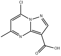 Pyrazolo[1,5-a]pyrimidine-3-carboxylic acid, 7-chloro-5-methyl- Structure