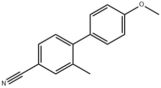 [1,1'-Biphenyl]-4-carbonitrile, 4'-methoxy-2-methyl- Structure