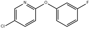 Pyridine, 5-chloro-2-(3-fluorophenoxy)- Structure