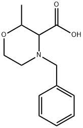 4-benzyl-2-methylmorpholine-3-carboxylic acid Structure