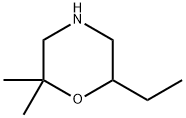 Morpholine, 6-ethyl-2,2-dimethyl- 구조식 이미지