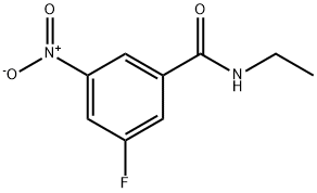 Benzamide, N-ethyl-3-fluoro-5-nitro- Structure