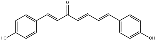 1,7-Bis(4-hydroxyphenyl)hepta-1,4,6-trien-3-one 구조식 이미지