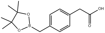 Benzeneacetic acid, 4-[(4,4,5,5-tetramethyl-1,3,2-dioxaborolan-2-yl)methyl]- Structure