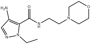 4-amino-1-ethyl-N-(2-morpholin-4-ylethyl)-1H-pyrazole-5-carboxamide Structure