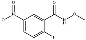 Benzamide, 2-fluoro-N-methoxy-5-nitro- Structure