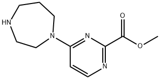 2-Pyrimidinecarboxylic acid, 4-(hexahydro-1H-1,4-diazepin-1-yl)-, methyl ester Structure