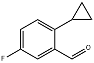 Benzaldehyde, 2-cyclopropyl-5-fluoro- Structure