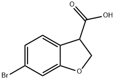 3-Benzofurancarboxylic acid, 6-bromo-2,3-dihydro- Structure