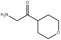 Ethanone, 2-amino-1-(tetrahydro-2H-pyran-4-yl)- Structure