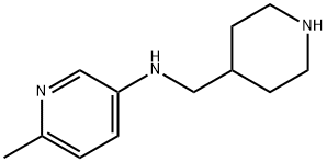 3-Pyridinamine, 6-methyl-N-(4-piperidinylmethyl)- 구조식 이미지