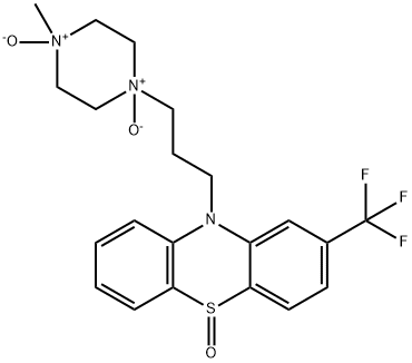 10H-Phenothiazine, 10-[3-(4-methyl-1,4-dioxido-1-piperazinyl)propyl]-2-(trifluoromethyl)-, 5-oxide Structure
