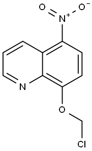 Quinoline, 8-(chloromethoxy)-5-nitro- Structure