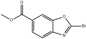 6-Benzoxazolecarboxylic acid, 2-bromo-, methyl ester 구조식 이미지