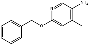 3-Pyridinamine, 4-methyl-6-(phenylmethoxy)- Structure